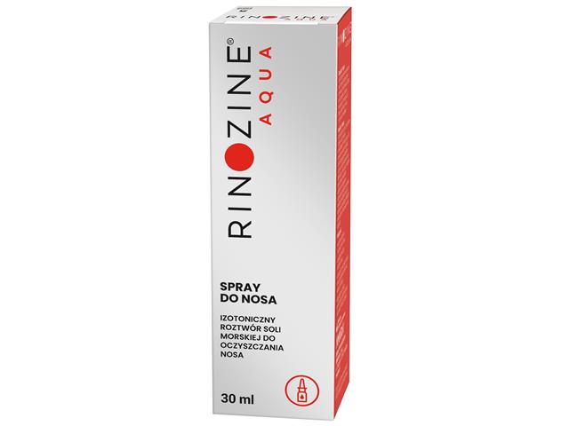 Rinozine Aqua Spray do nosa interakcje ulotka   30 ml