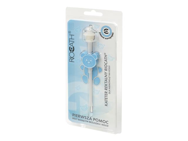 Riocath Kateter rektalny na kolki dla niemowląt niebieski interakcje ulotka urządzenie - 1 szt.