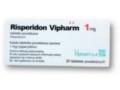 Risperidon Vipharm interakcje ulotka tabletki powlekane 1 mg 20 tabl. | (2 blist. po 10 tabl.)