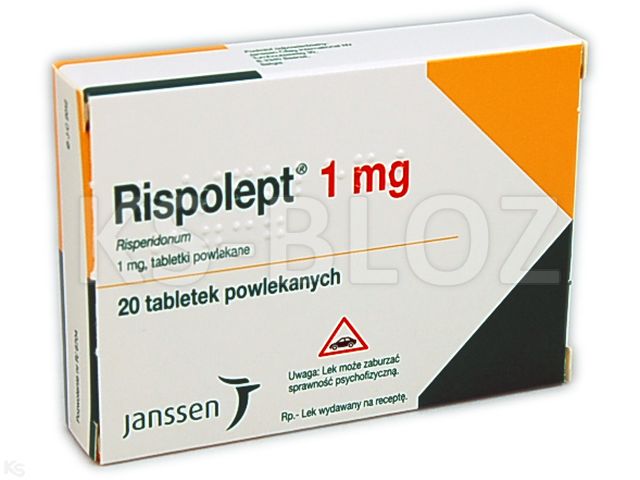 Rispolept interakcje ulotka tabletki powlekane 1 mg 20 tabl.