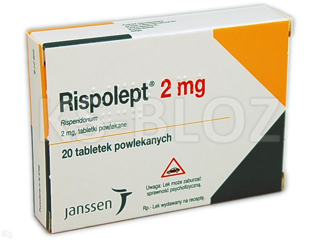 Rispolept interakcje ulotka tabletki powlekane 2 mg 20 tabl. | (2 blist. po 10 tabl.)