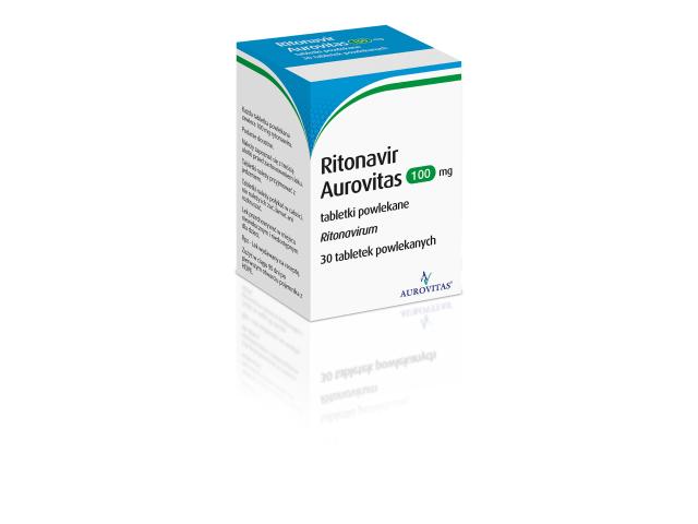 Ritonavir Aurovitas interakcje ulotka tabletki powlekane 100 mg 30 tabl.