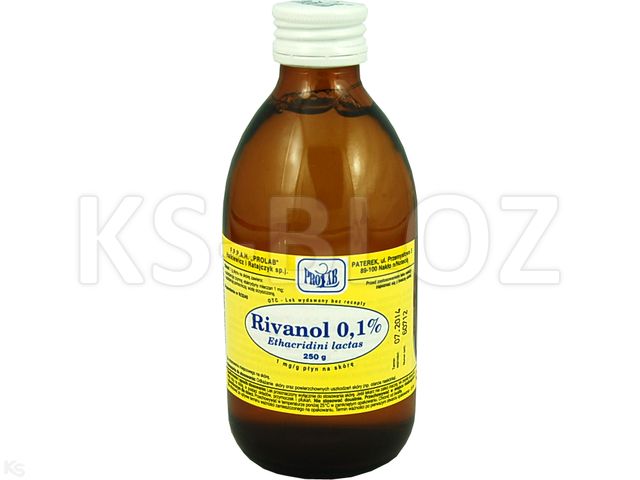 Rivanol 0,1% interakcje ulotka płyn do stosowania na skórę 1 mg/g 250 g
