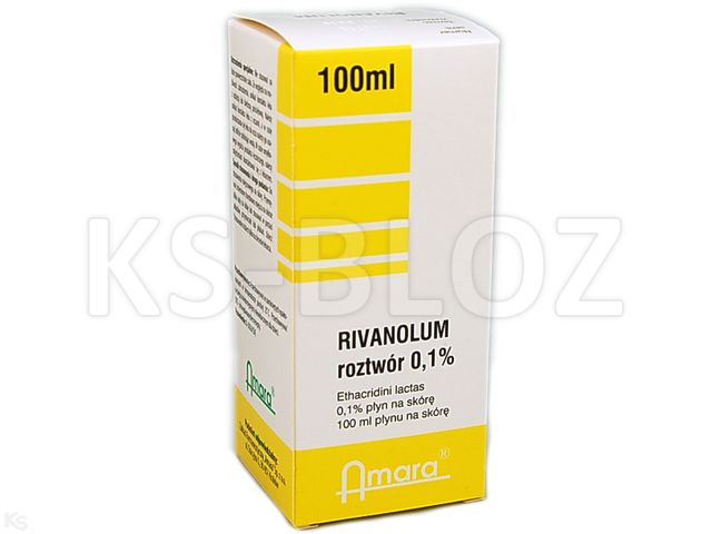 Rivanolum 0,1% interakcje ulotka płyn do stosowania na skórę 0,1 % 100 ml