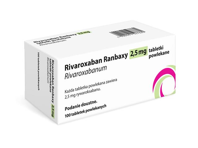 Rivaroxaban Ranbaxy interakcje ulotka tabletki powlekane 2,5 mg 100 tabl.