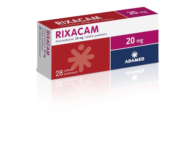 Rixacam interakcje ulotka tabletki powlekane 20 mg 28 tabl.