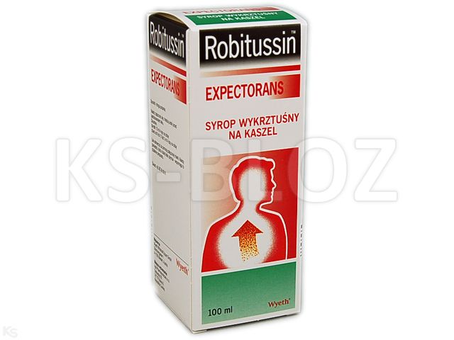 Robitussin Expectorans interakcje ulotka syrop 100 mg/5ml 100 ml