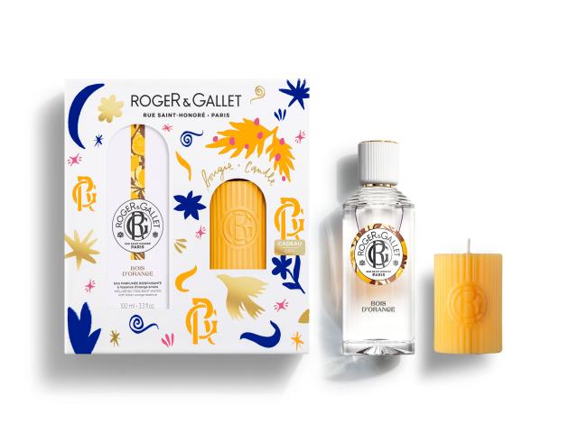 Roger & Gallet Zestaw Bois D'Orange Well-Being Woda zapachowa + Świeca zapachowa interakcje ulotka zestaw  100 ml + 75 g