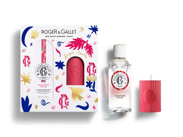 Roger & Gallet Zestaw Gingembre Rouge Well-Being Woda zapachowa + Świeca zapachowa interakcje ulotka zestaw  100 ml + 75 g