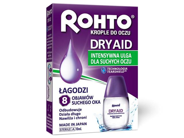 Rohto Dry Aid interakcje ulotka krople do oczu - 10 ml