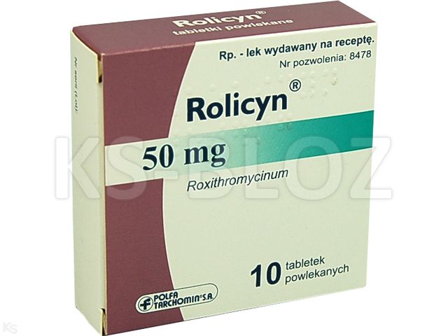 Rolicyn interakcje ulotka tabletki powlekane 50 mg 10 tabl.