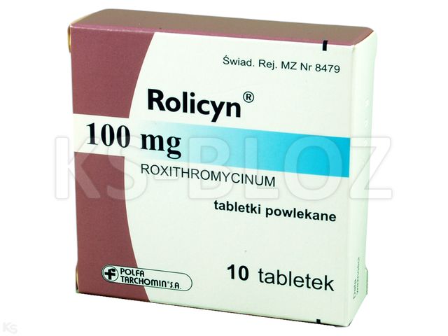 Rolicyn interakcje ulotka tabletki powlekane 100 mg 10 tabl. | blister