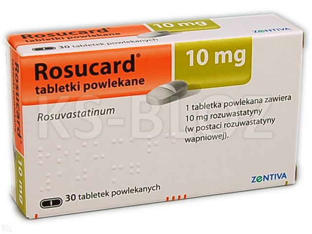 Rosucard interakcje ulotka tabletki powlekane 10 mg 30 tabl.