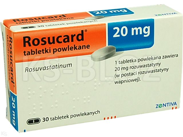 Rosucard interakcje ulotka tabletki powlekane 20 mg 30 tabl.