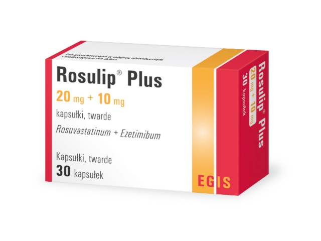 Rosulip Plus interakcje ulotka kapsułki twarde 20mg+10mg 30 kaps.