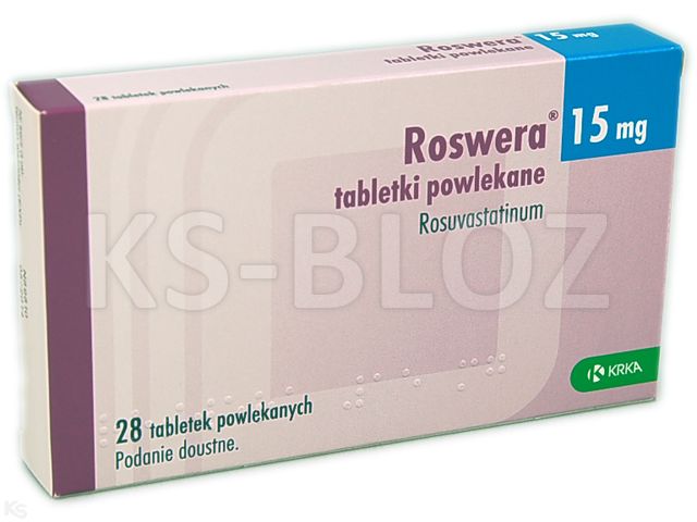 Roswera interakcje ulotka tabletki powlekane 15 mg 