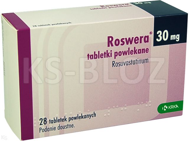 Roswera interakcje ulotka tabletki powlekane 30 mg 