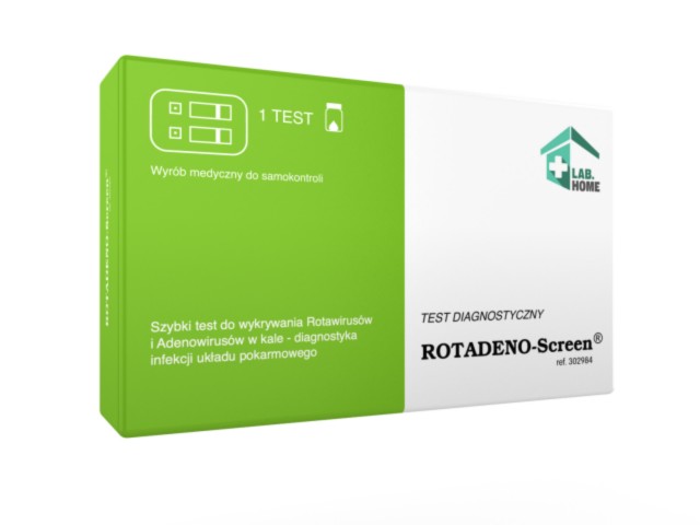 Rotadeno-Screen Rotawirusy I Adenowirusy Test interakcje ulotka   1 szt.