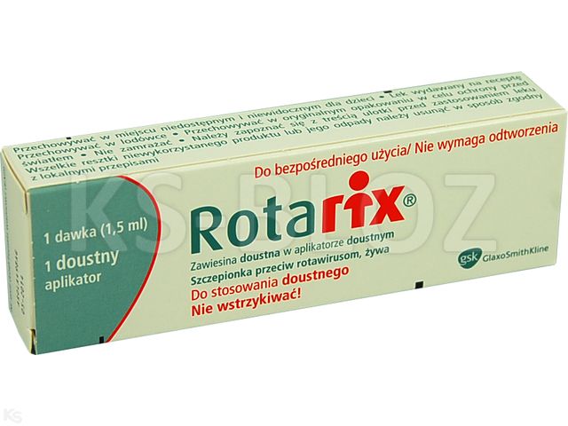 Rotarix interakcje ulotka zawiesina doustna  1 aplik. po 1.5 ml | doust.