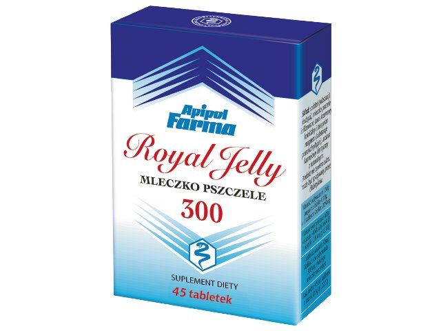 Royal Jelly Mleczko Pszczele 300 mg interakcje ulotka tabletki do ssania  45 tabl.