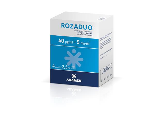 Rozaduo interakcje ulotka krople do oczu, roztwór (40mcg+5mg)/ml 4 but. po 2.5 ml