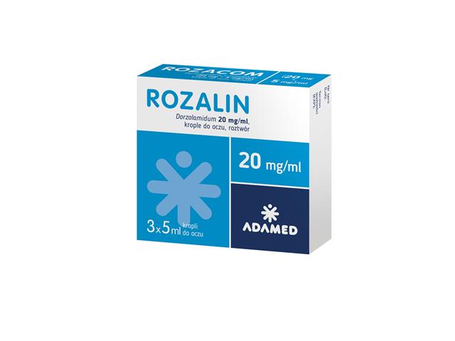 Rozalin interakcje ulotka krople do oczu, roztwór 20 mg/ml 
