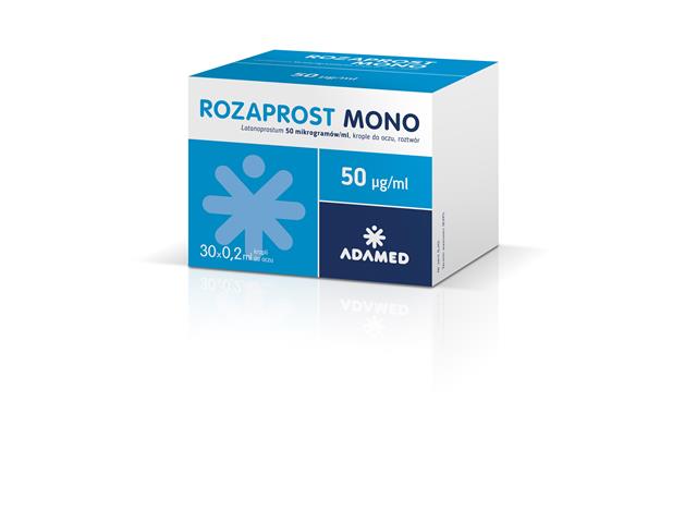 Rozaprost Mono interakcje ulotka krople do oczu, roztwór 50 mcg/ml 30 poj. po 0,2 ml