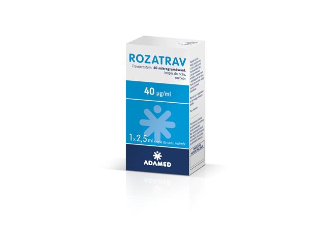 Rozatrav interakcje ulotka krople do oczu, roztwór 40 mcg/ml 1 but. po 2,5 ml