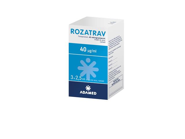 Rozatrav interakcje ulotka krople do oczu, roztwór 40 mcg/ml 3 but. po 2.5 ml