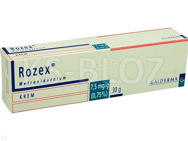 Rozex interakcje ulotka krem 7,5 mg/g 30 g
