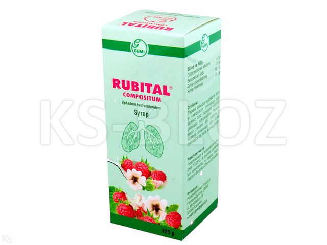 Rubital Compositum interakcje ulotka syrop 6,5 mg/5ml 125 g | butelka