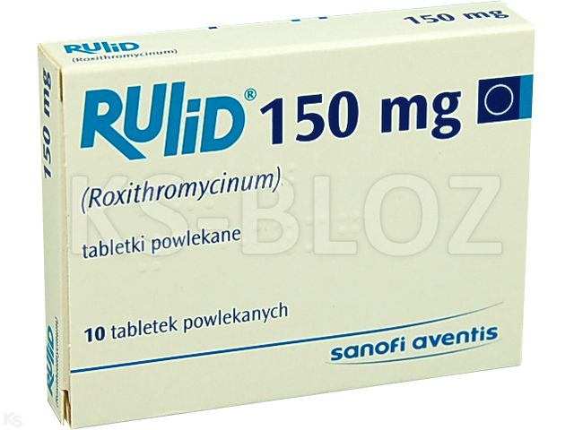 Rulid interakcje ulotka tabletki powlekane 150 mg 10 tabl.