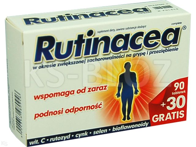 Rutinacea Complete interakcje ulotka tabletki  120 tabl. | 90 + 30 tabletek