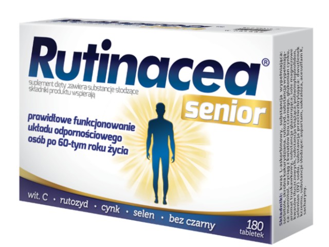 Rutinacea Senior interakcje ulotka tabletki  180 tabl.