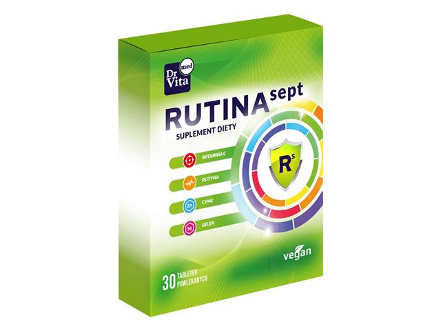 Rutinasept interakcje ulotka tabletki powlekane - 30 tabl.