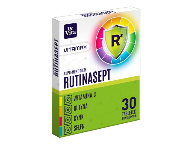 Rutinasept interakcje ulotka tabletki powlekane - 30 tabl.