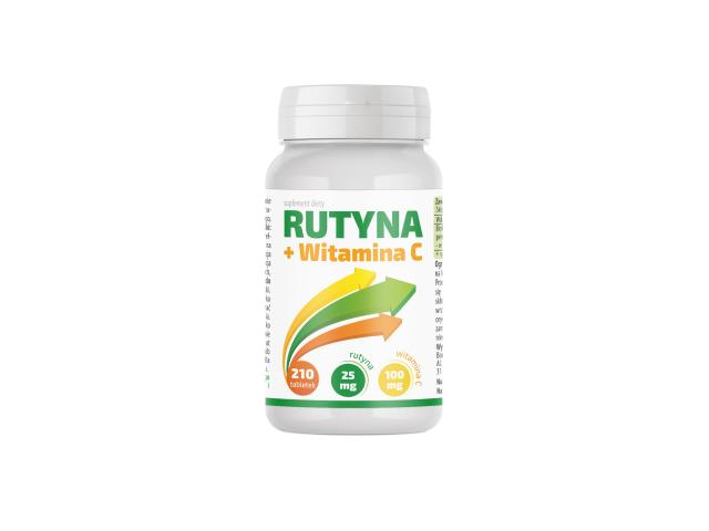 Rutyna + Witamina C interakcje ulotka tabletki 210 tabl.