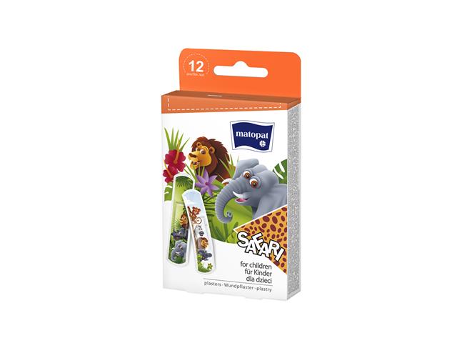 Safari Zestaw plastrów niejałowe 19 x 76 mm interakcje ulotka plaster - 12 szt.