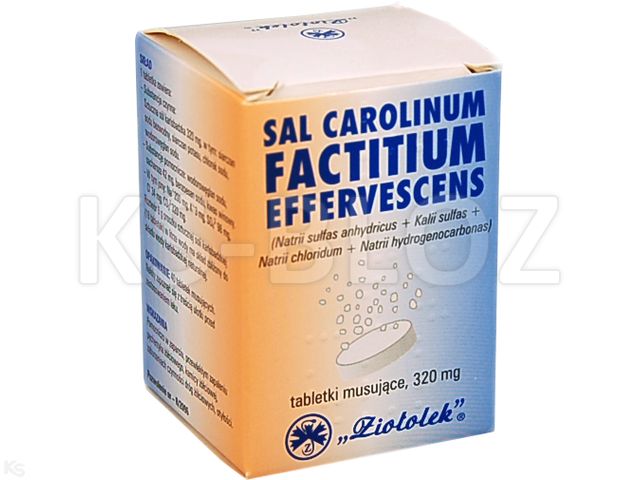Sal Carolinum Factitium Effervescens interakcje ulotka tabletki musujące  40 tabl.