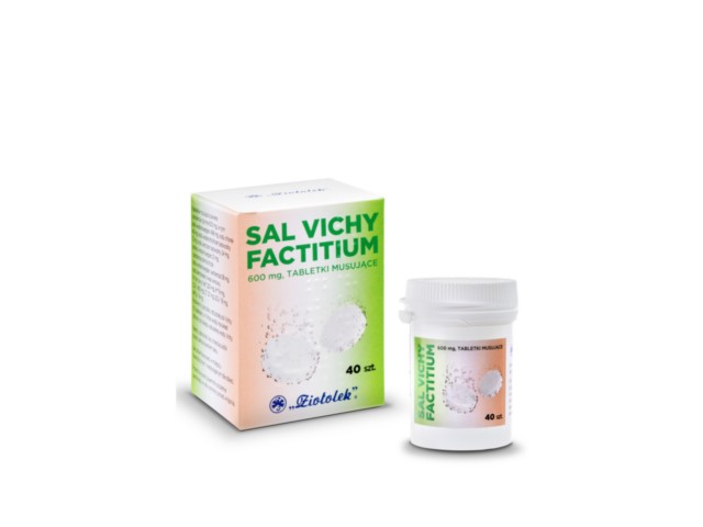 Sal Vichy Factitium interakcje ulotka tabletki musujące 600 mg 40 tabl.