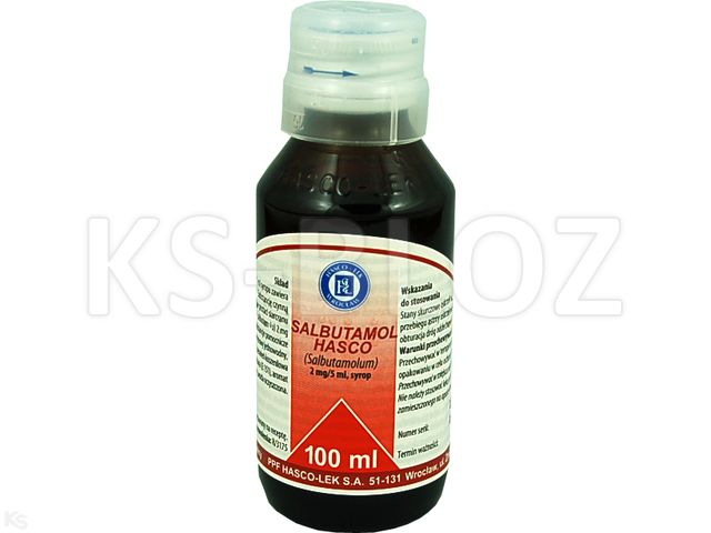 Salbutamol Hasco interakcje ulotka syrop 2 mg/5ml 