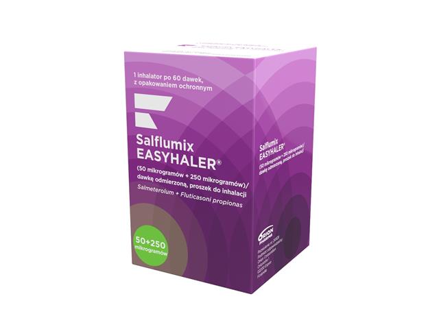 Salflumix Easyhaler interakcje ulotka proszek do inhalacji (250mcg+50mcg)/daw. 1 inhal. po 60 daw.