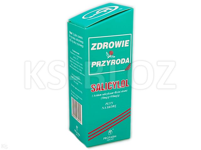 Salicylol interakcje ulotka płyn do stosowania na skórę (50mg+950mg)/g 100 g | fl.