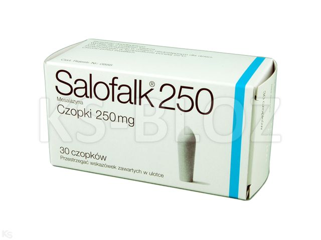 Salofalk 250 interakcje ulotka czopki doodbytnicze 0,25 g 30 czop.