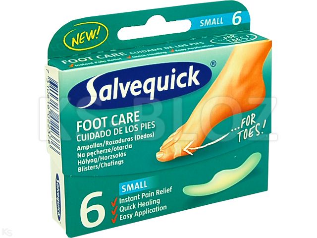 Salvequick Foot Care Plastry do stóp małe interakcje ulotka plaster  6 szt.