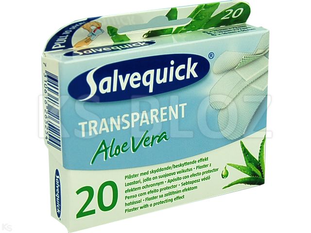 Salvequick Transparent Aloe Vera Plastry interakcje ulotka   20 szt.