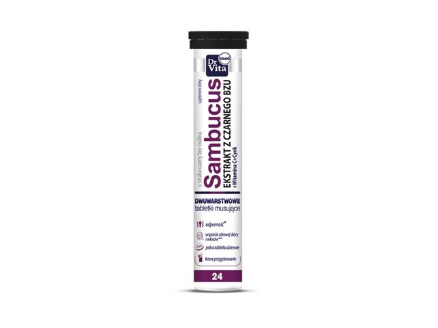 Sambucus interakcje ulotka tabletki musujące - 24 tabl.