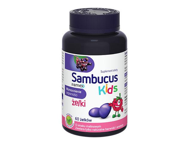 Sambucus Kids interakcje ulotka żelki  60 szt.