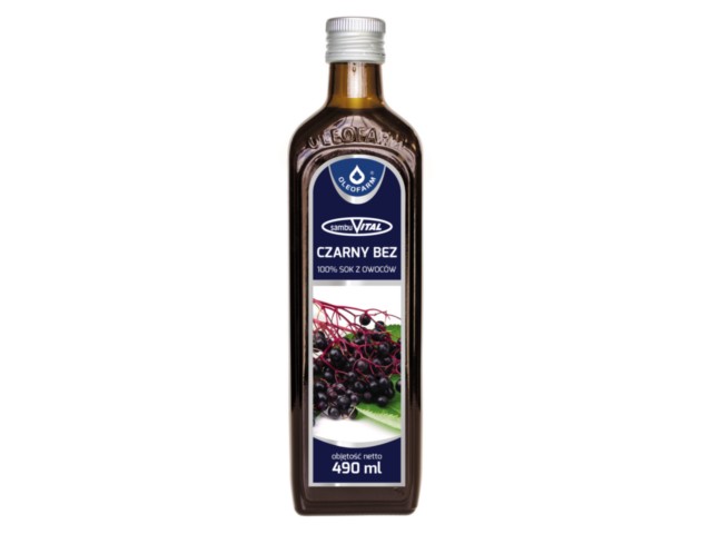 Sambuvital 100% Sok Z Owoców Czarnego Bzu interakcje ulotka sok  490 ml