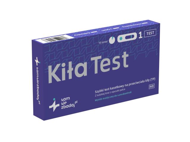 Samsiezbadaj.pl Kiła Test na przeciwciała kiły kasetkowy szybki (TP) interakcje ulotka test  1 szt.